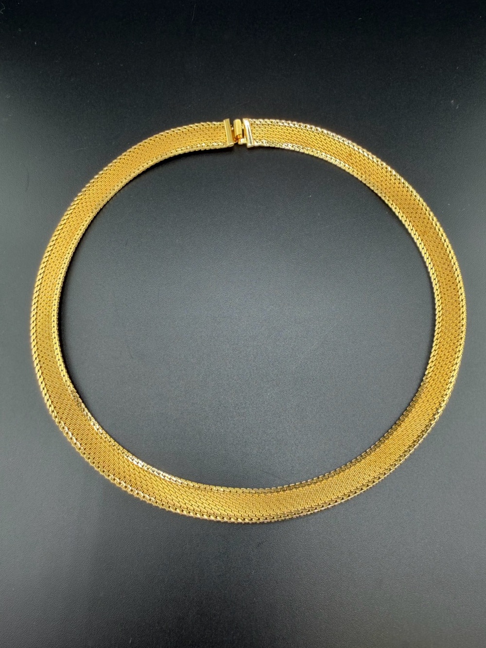 Monet Gold Tone Mesh Collar Necklace - Women's Jewelry